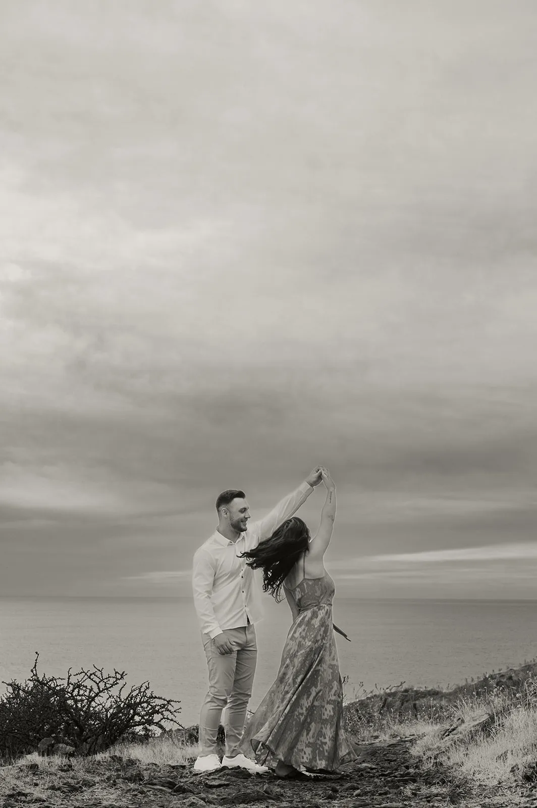 Janae and Wolf at Punta Lobos, Baja — engagement photography by Carlos Plazola