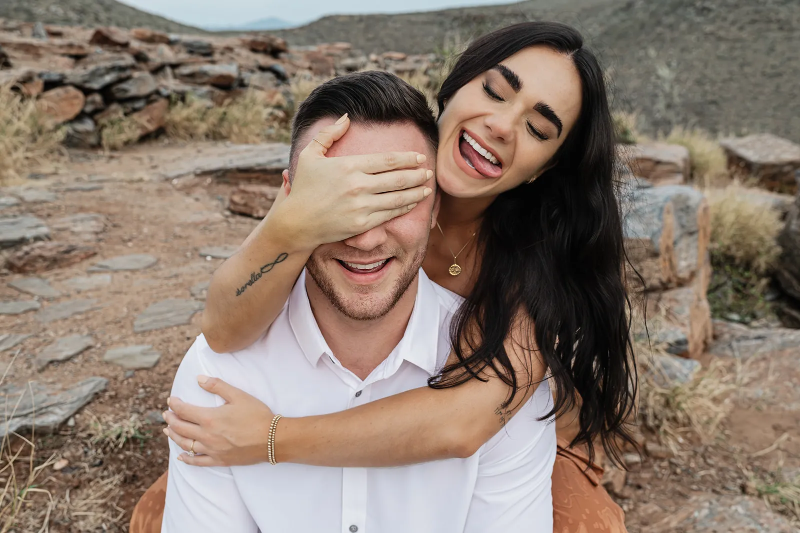 Janae and Wolf engagement session at Punta Lobos — photography by Carlos Plazola