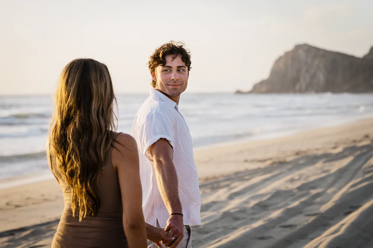 Kamrynn and Brock at Playa de Gaspareño, Cabo — engagement photography by Carlos Plazola